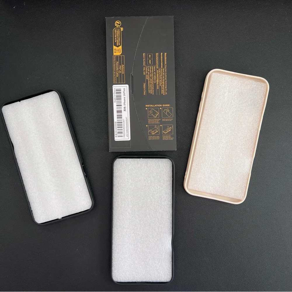 BNNU Checkered Phone Case Set with Screen Protector iPhone 16 Plus